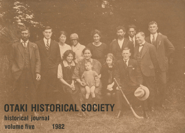 otaki-historical-journal-cover-vol05-1982 Ōtaki Historical Journal, Vol 05: 1982
