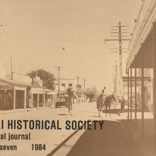 otaki-historical-journal-cover-vol07-1984 Ōtaki Historical Journal, Vol 07: 1984