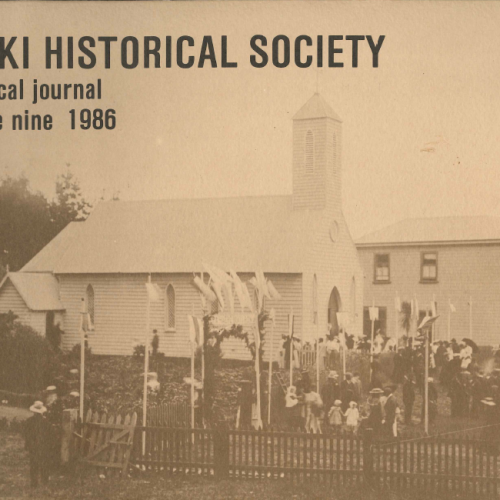 otaki-historical-journal-cover-vol09-1986 Ōtaki Historical Journal, Vol 09: 1986