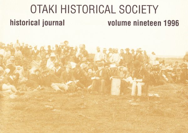 Ōtaki Historical Journal, Vol 19: 1996
